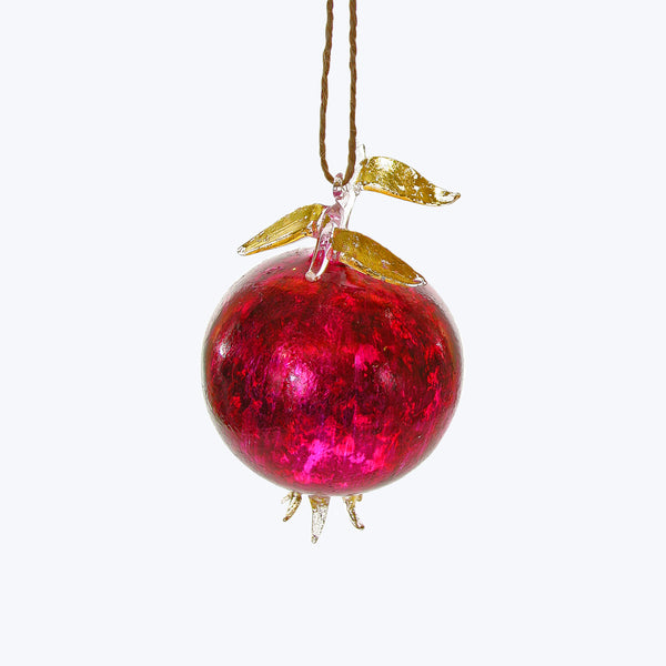 Shimmering Red Pomegranate Ornament Default Title