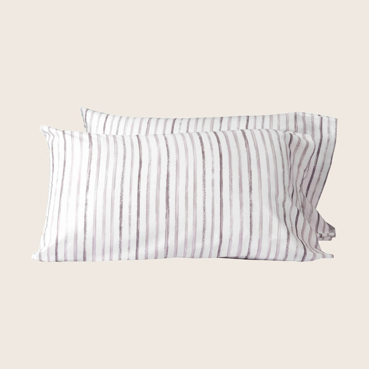 Rigato Sheets & Pillowcases, Thistle Pillowcase Pair / Standard
