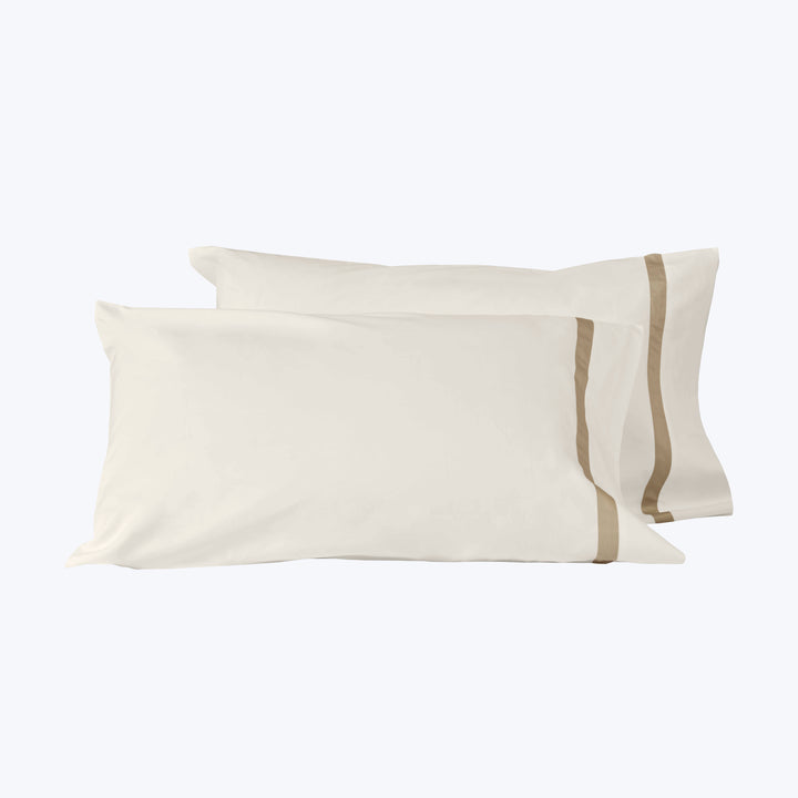 Pegaso Sheets & Pillowcases Pillowcase Pair / Standard / Ivory/Flax