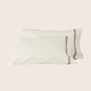Pegaso Sheets & Pillowcases Pillowcase Pair / Standard / Ivory/Flax - hover