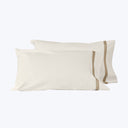 Pegaso Sheets & Pillowcases Pillowcase Pair / Standard / Ivory/Flax