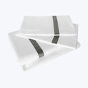 Pegaso Sheets & Pillowcases Pillowcase Pair / Standard / White/Lead Grey