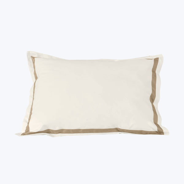Pegaso Duvets & Shams Pillow Sham / Standard / Ivory/Flax