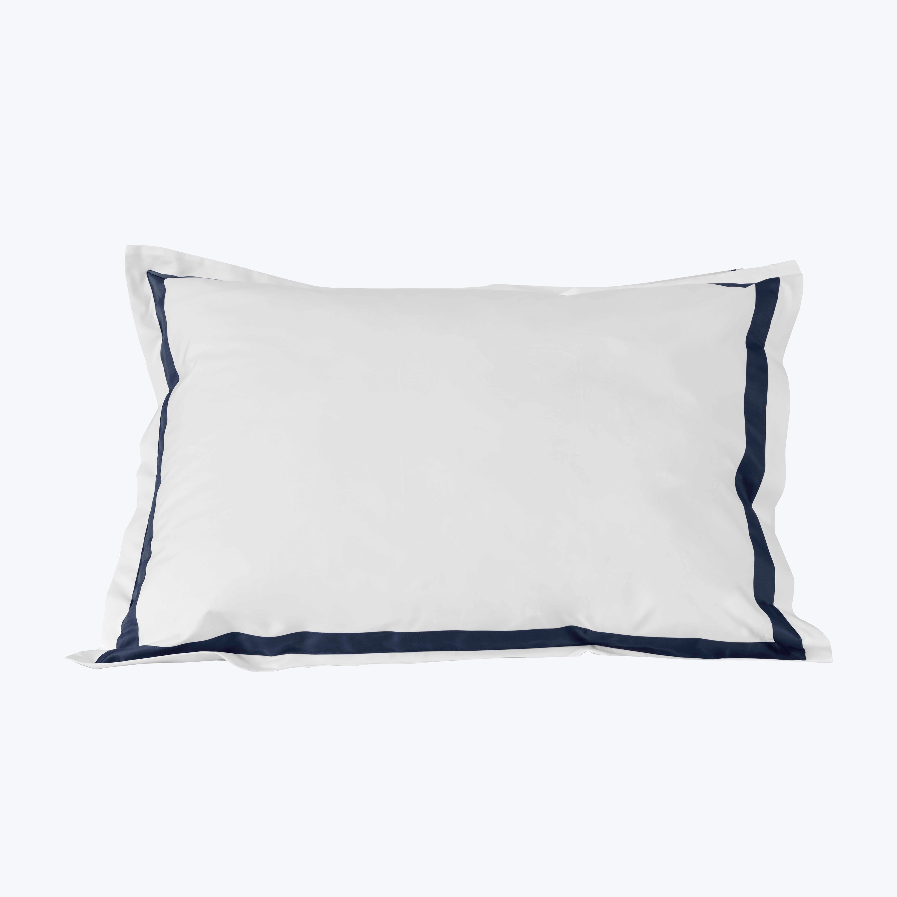 Pegaso Duvets & Shams Pillow Sham / Standard / White/Dark Blue