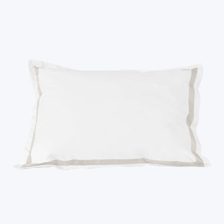Pegaso Duvets & Shams Pillow Sham / Standard / White/Pearl