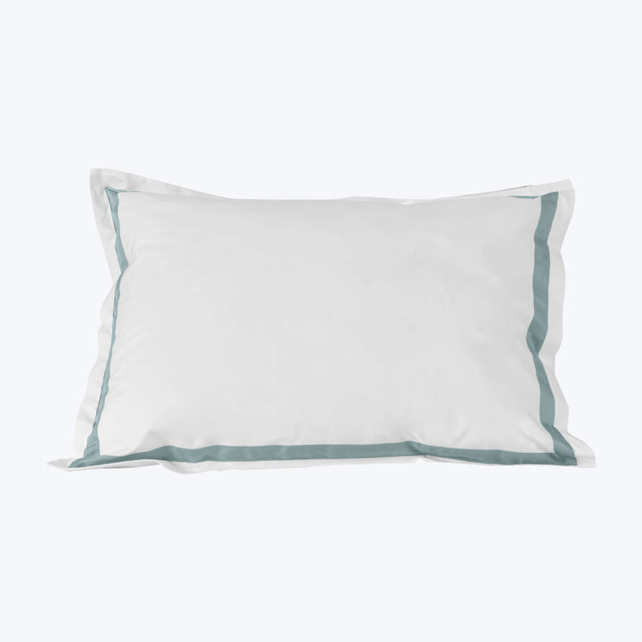 Pegaso Duvets & Shams Pillow Sham / Standard / White/Wilton Blue