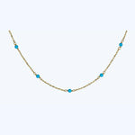 2.5 mm Italian 14 Turquoise Bead Chain