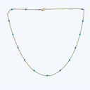 2.5 mm Italian 14 Turquoise Bead Chain