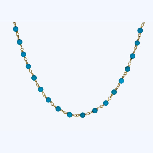 2.6mm Italian Turquoise Bead Chain