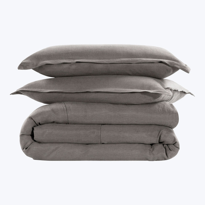 Cupro Linen Bedding Pillow Sham / Standard / Graystone
