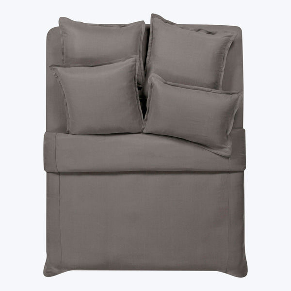 Cupro Linen Bedding Pillow Sham / Standard / Graystone