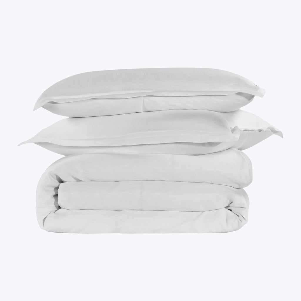 Cupro Linen Bedding Pillow Sham / Standard / White