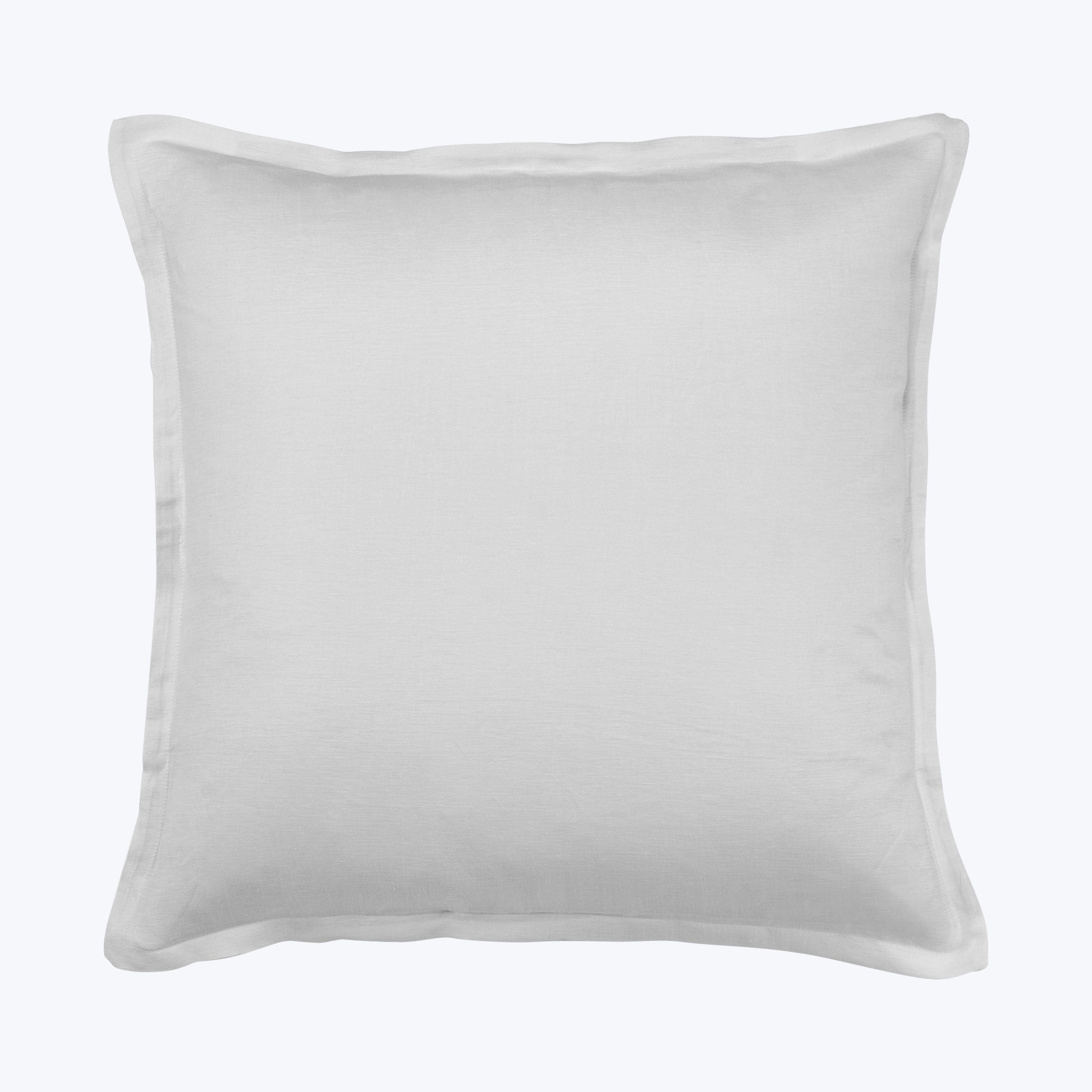 Cupro Linen Bedding Pillow Sham / Euro / White