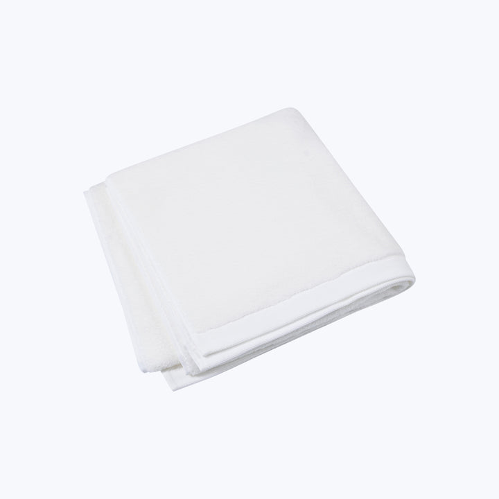 Shine Cotton & Silk Bath Towel White