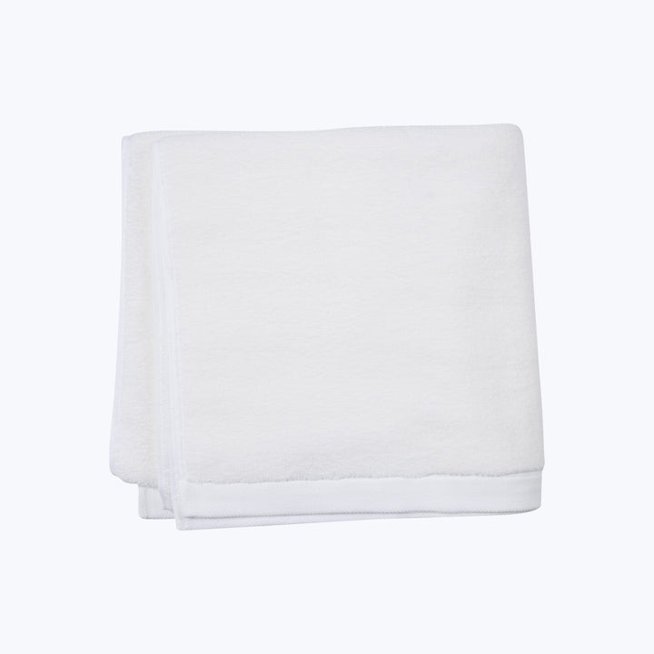 Shine Cotton & Silk Bath Towel White