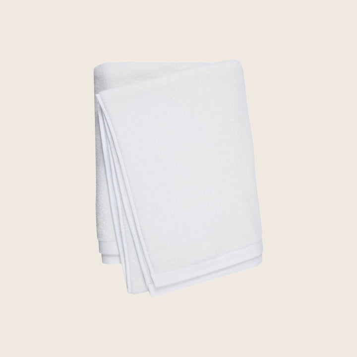 Shine Cotton & Silk Bath Sheet White