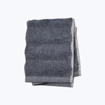 Ash Ribbed Washcloth Anthracite