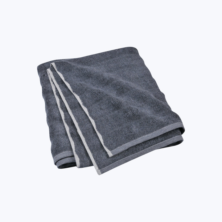 Ash Ribbed Bath Sheet Anthracite