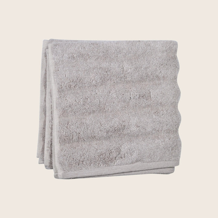 Ash Ribbed Hand Towel Atmosphere