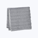Ash Ribbed Bath Towel Light Grey