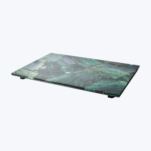 Taj Large Tray With Square Feet Lapis - hover