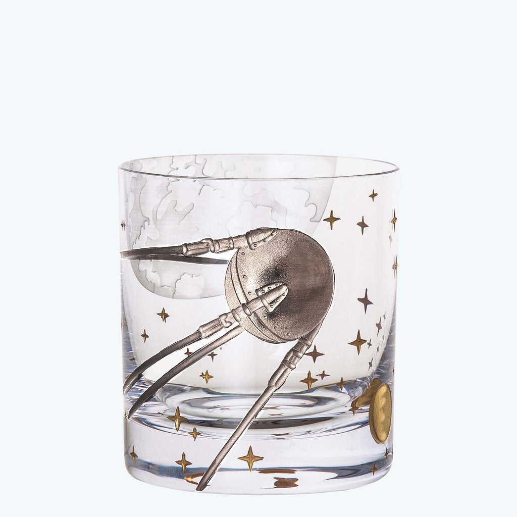 Space Race Double Old-Fashioned Glass