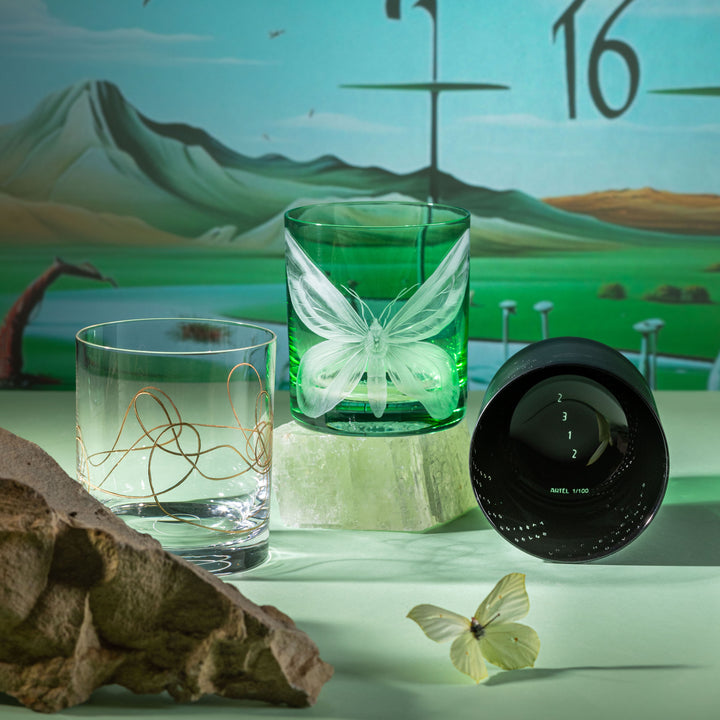 Animation Double Old-Fashioned Glasses, Set of 6