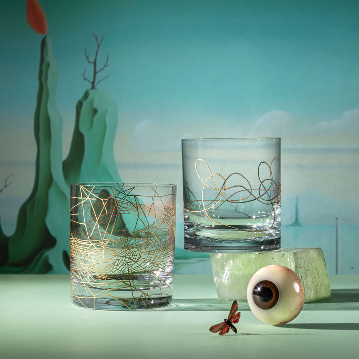 Animation Double Old-Fashioned Glasses, Set of 6