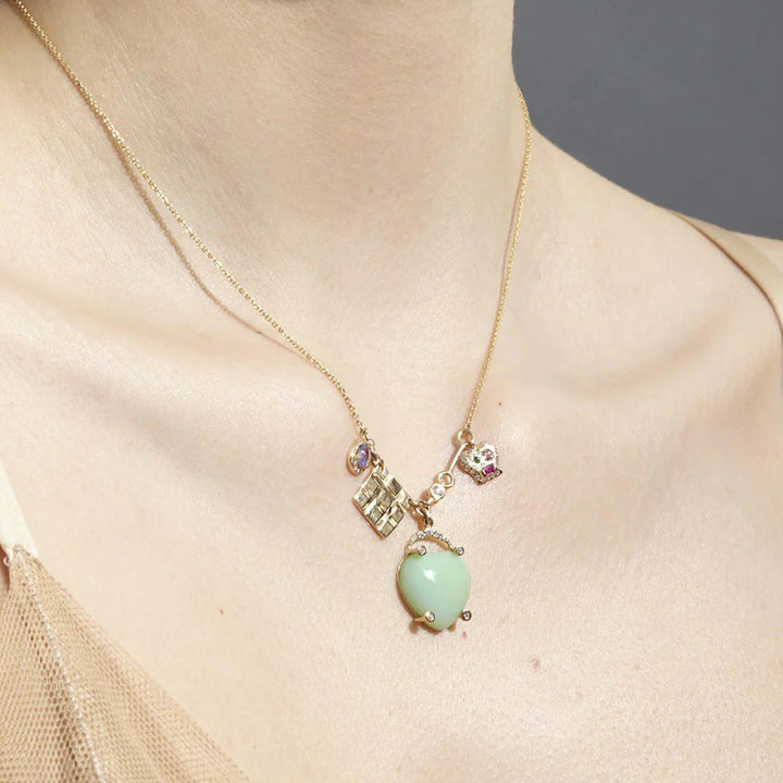 The Lucky Heart Charm Necklace Default Title