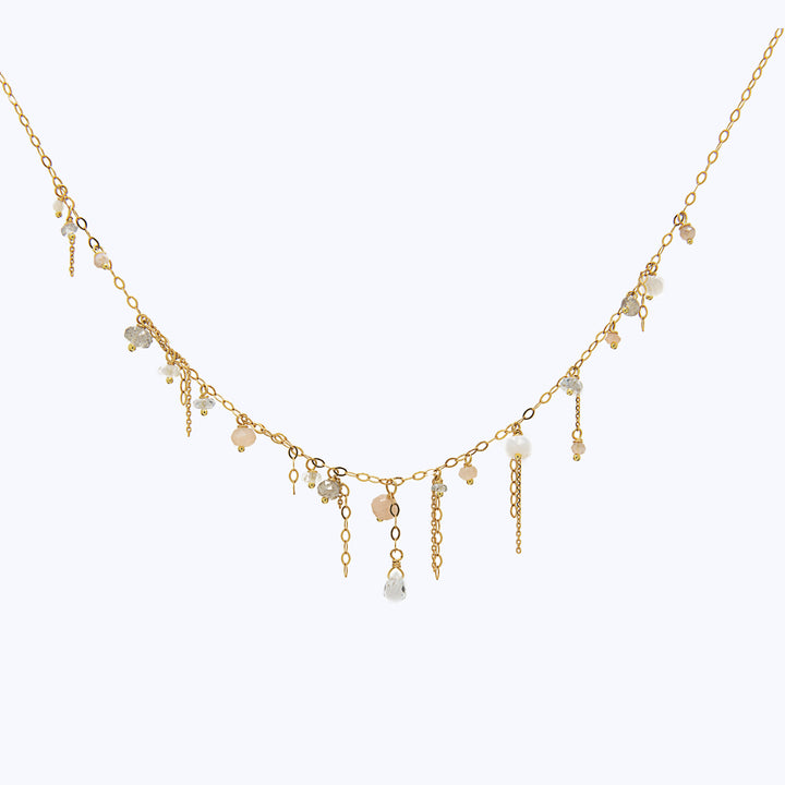 Event- ABC Gold Chain Sandstone Necklace
