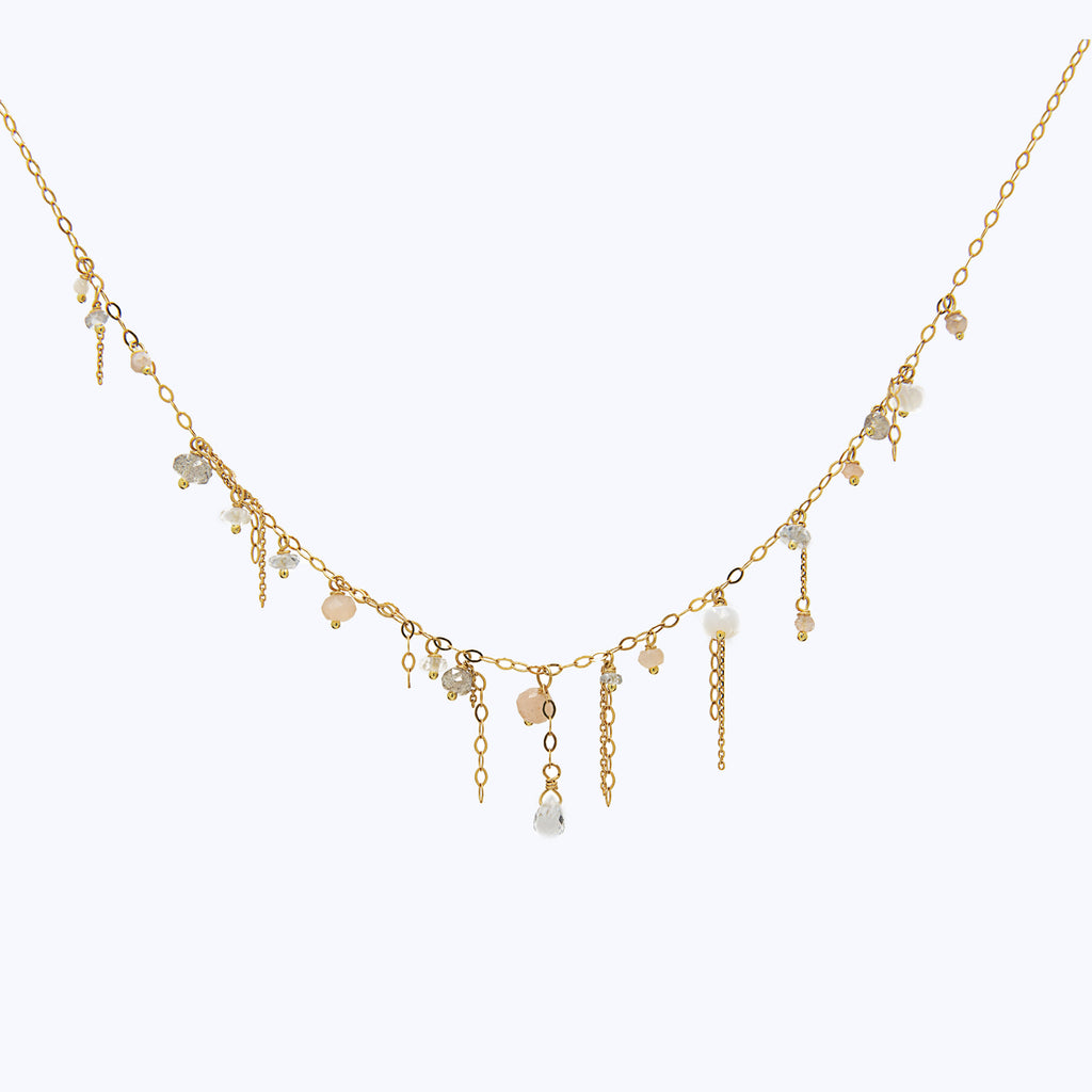 Event- ABC Gold Chain Sandstone Necklace