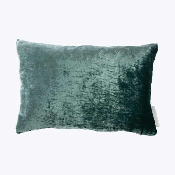 Silk Velvet Lumbar Pillow Cedar