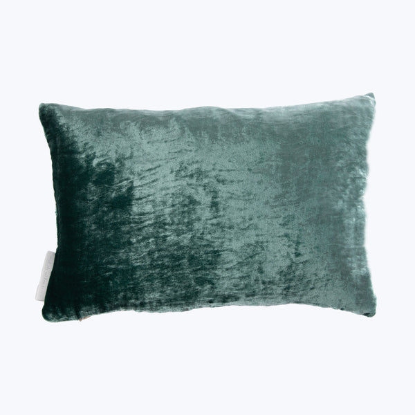 Silk Velvet Lumbar Pillow Cedar