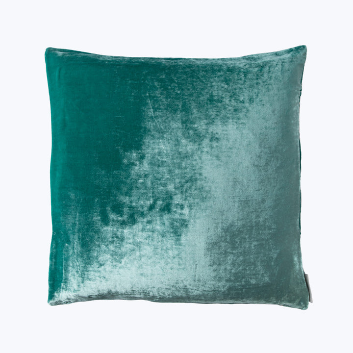 Velvet Pillow Jade 18" x 18"