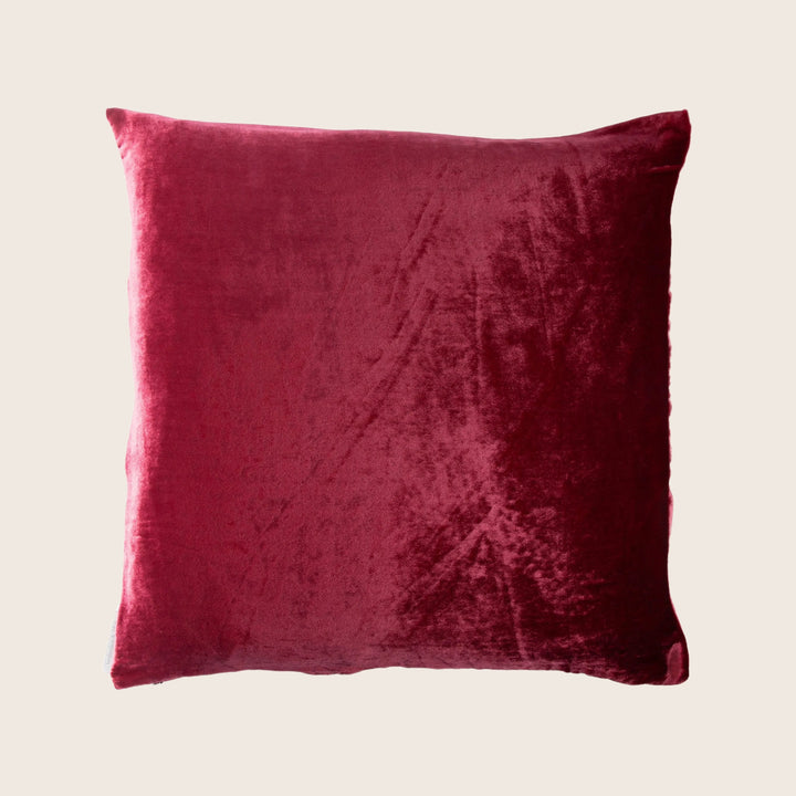 Velvet Pillow, Raspberry