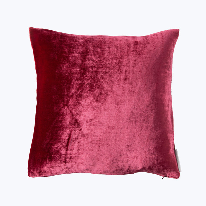 Velvet Pillow Raspberry 24" x 24"