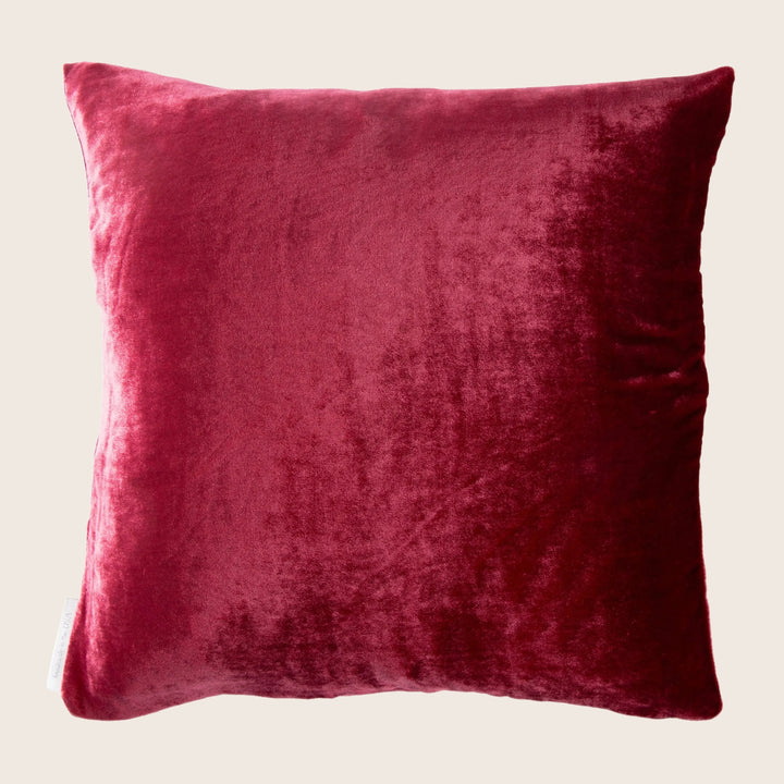 Velvet Pillow, Raspberry