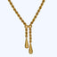 18K yellow gold rope tassel necklace