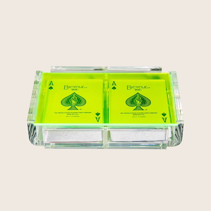 La Pinta Luxe Card Deck Neon Green