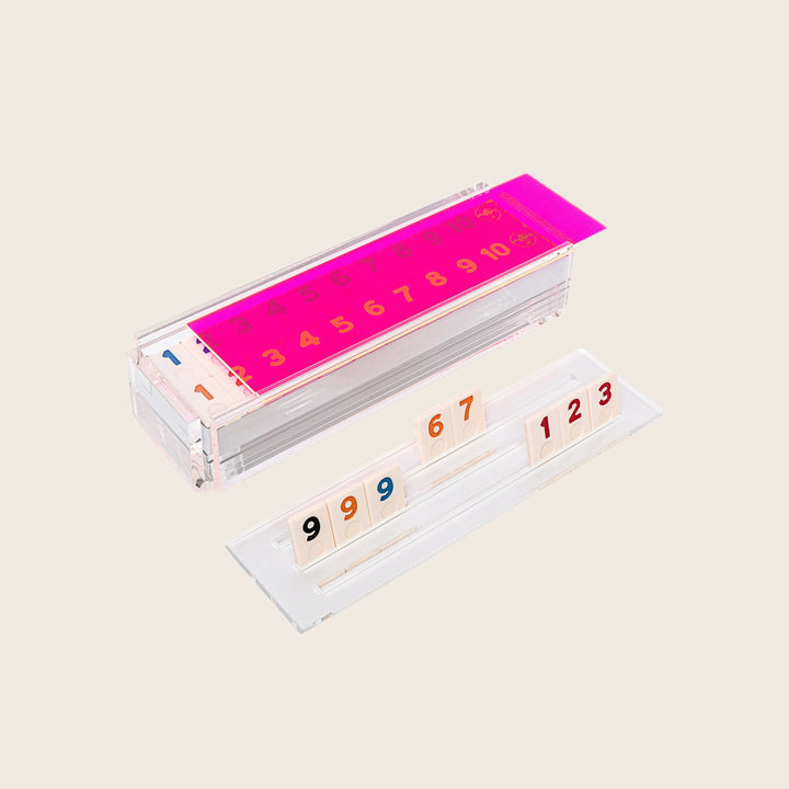El Rumi Tile Game Set Neon Pink