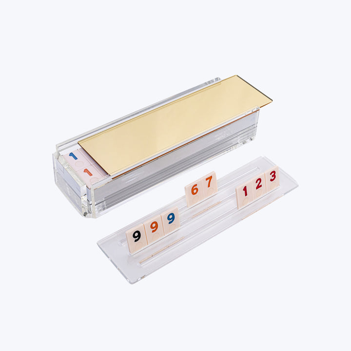 El Rumi Tile Game Set Gold Mirror