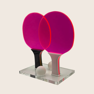 El Ping Pong Set Neon Pink - hover