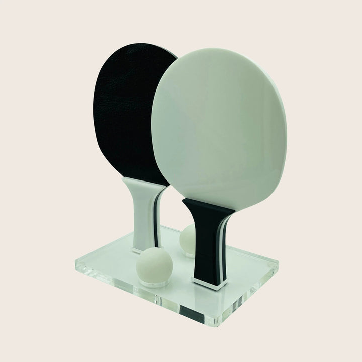 El Ping Pong Set Solid White/Solid Black