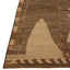 Brown Zameen Modern Wool Rug - 9'8" x 11'10"