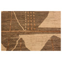 Brown Zameen Modern Wool Rug - 9'8" x 11'10"