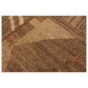 Brown Zameen Modern Wool Rug - 9'8" x 11'10"