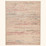 Cream Zameen Mid Century Modern Rug - 8'9" x 10'9"