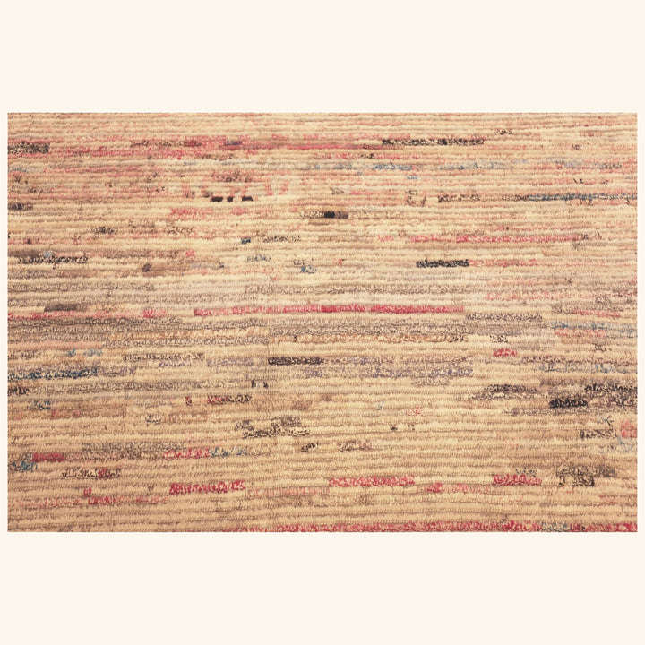 Cream Zameen Mid Century Modern Rug - 8'9" x 10'9"