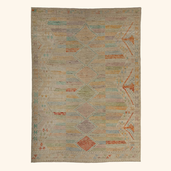 Zameen Geometric Mid Century Modern Rug - 6'10" x 9'8" Default Title