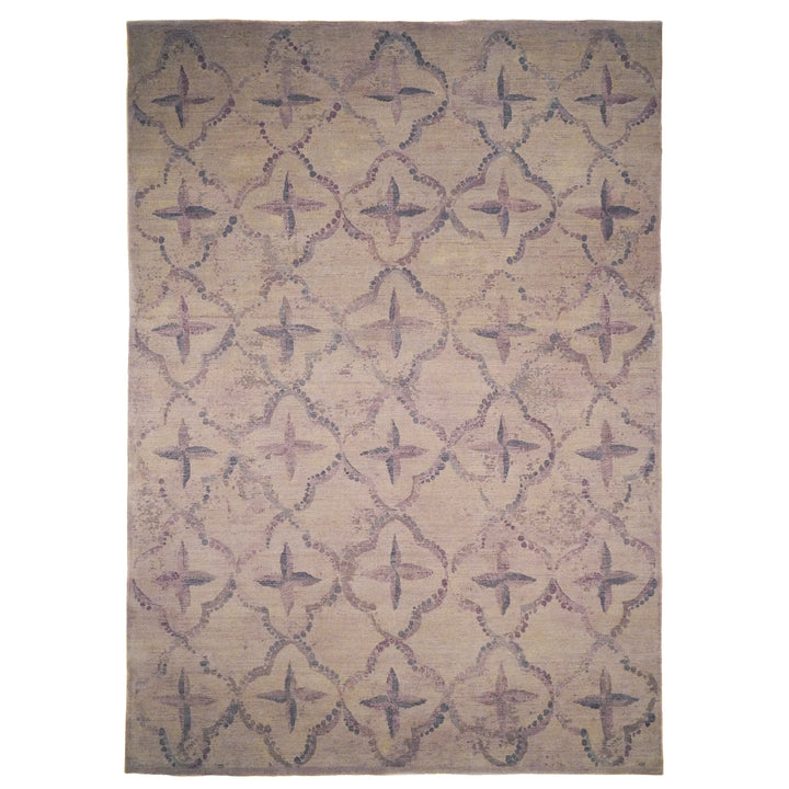 Lilac Modern Silk Rug - 10' x 14'3"